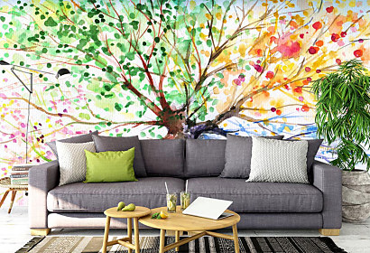 Fototapeta Four seasons tree  štyri ročné obdobia